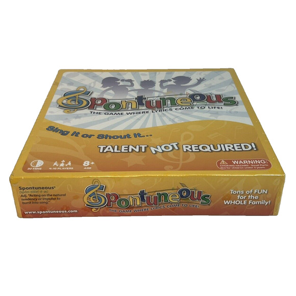 Spontuneous - The Song Game - Sing It or Shout It- Board Game Brand New Sealed - Picture 3 of 3